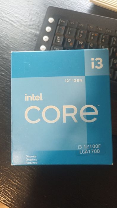 Процесор Intel Core i3-12100F (LGA1700) • BOX •