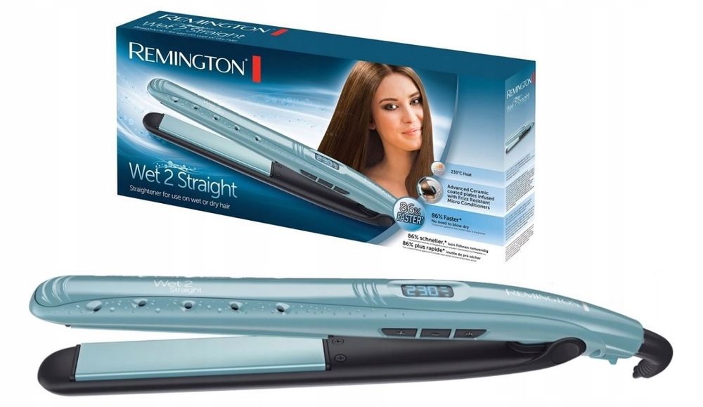 prostownica do włosów remington s7300 kanaliki parowe na mokre i suche