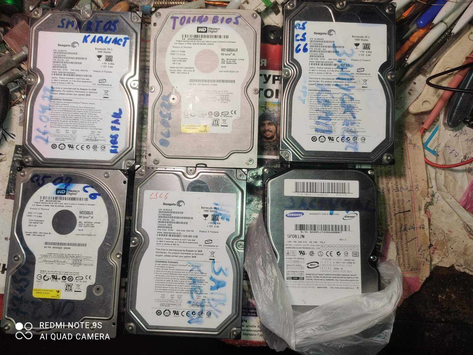 Жесткий диск HDD 10Гб-1Тб