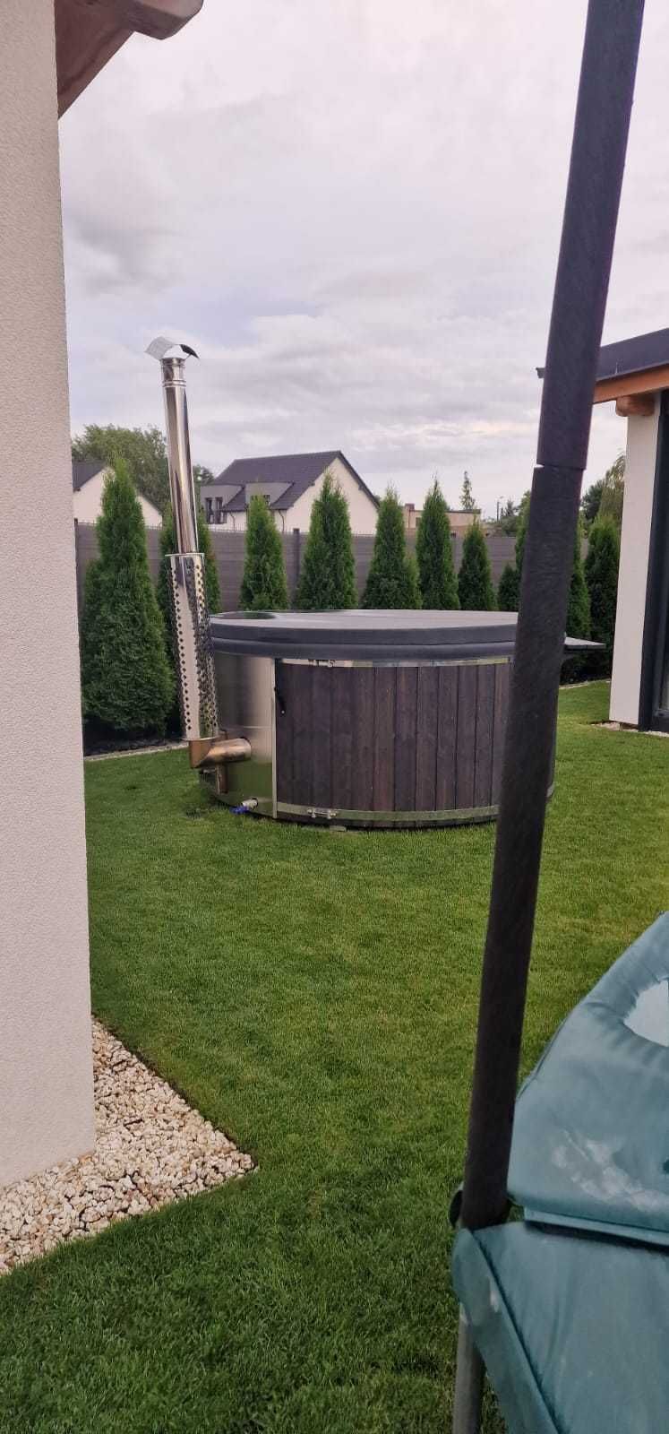 Balia Ogrodowa Jacuzzi Domowe Hot Tub Gorąca Beczka Pokrywa Termiczna
