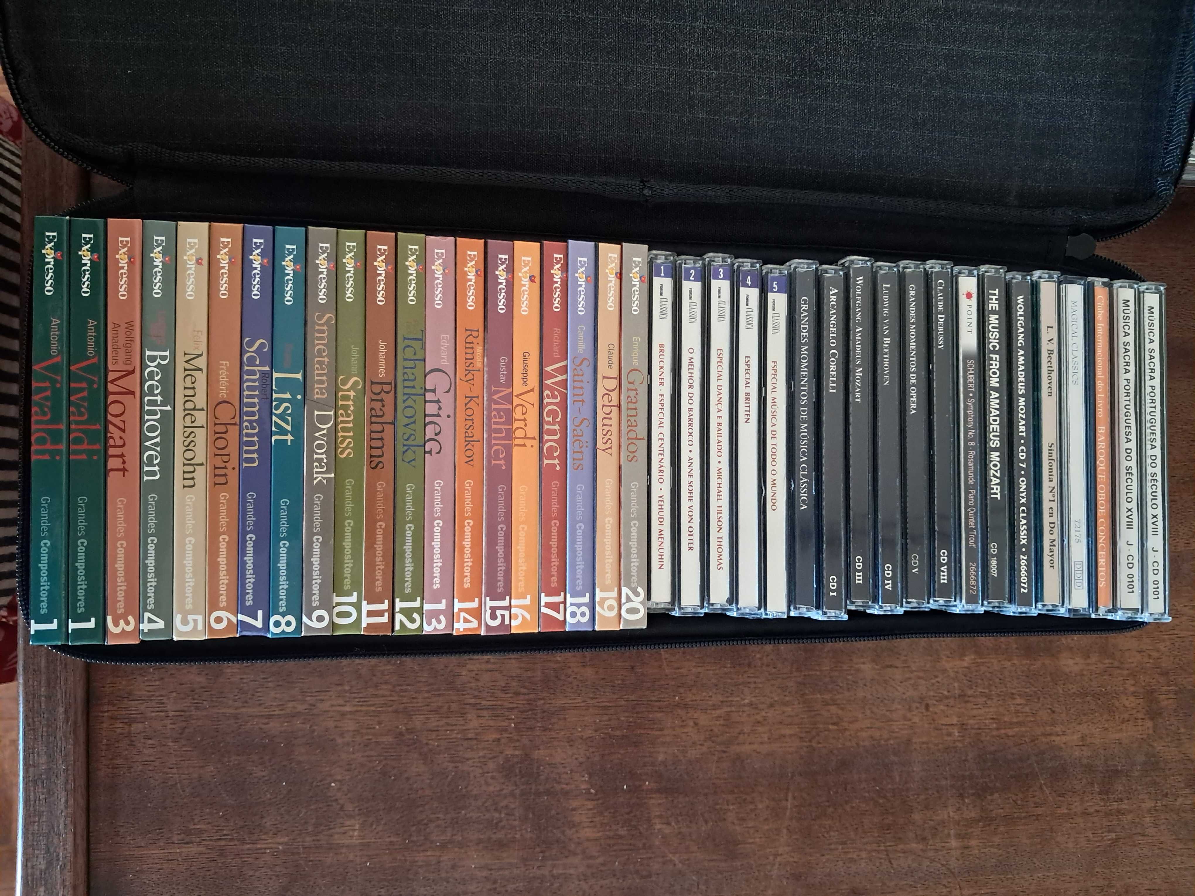 39 CD's usados em ótimo estado com caixa de arrumação