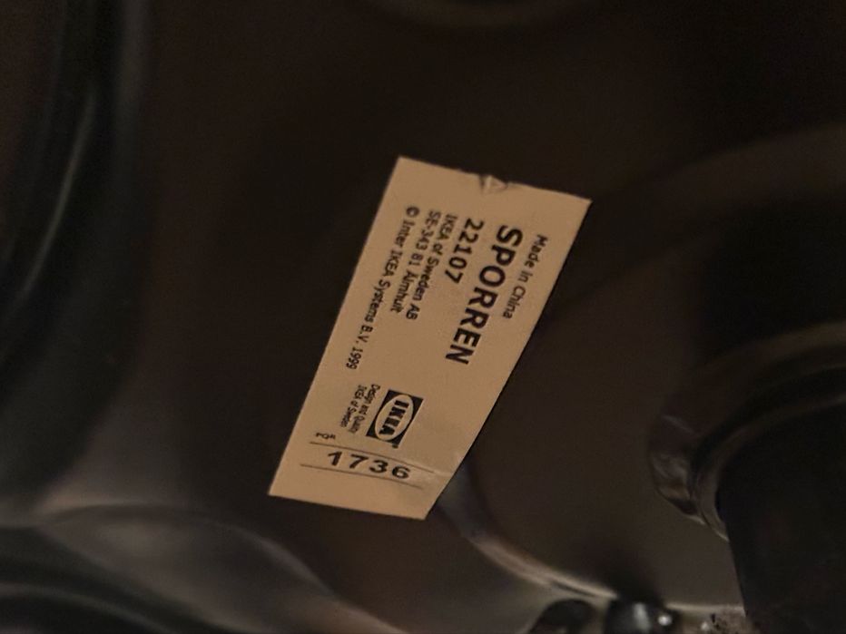 Krzesło obrotowe czarne Ikea