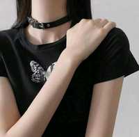 Pasek choker czarny