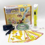 3D ручка дитяча PEN-2 з LCD-дисплеєм від мережі пластик 9м + трафарети