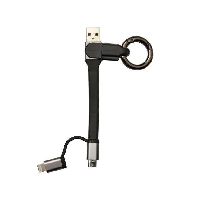 Kabel USB A / micro USB + Lightning Brelok EVOLOGY
