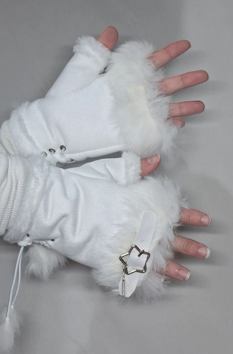 Рукавички Y2K з відкритими пальцями