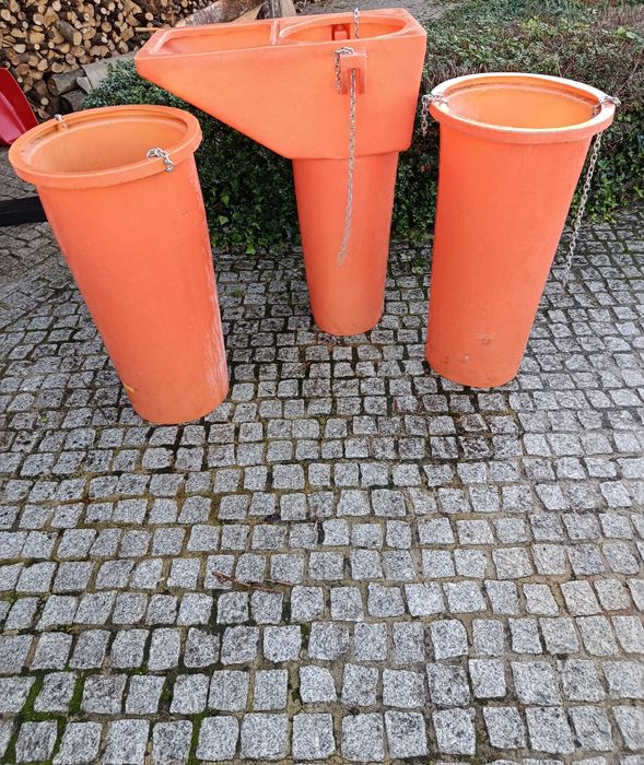 Condutas, tubos de descarga de entulho