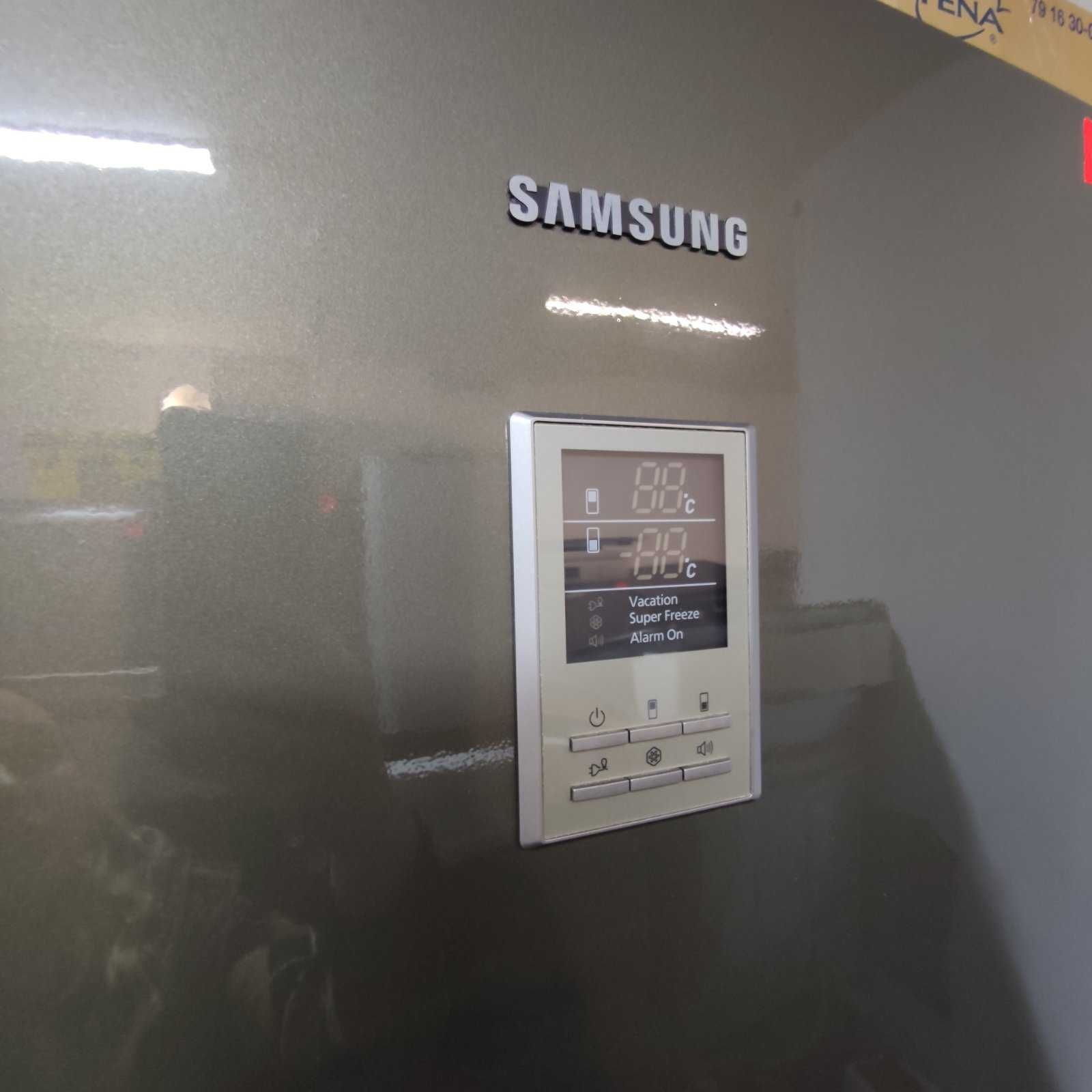 Холодильник Samsung 190cm, no frost, сірий з водою