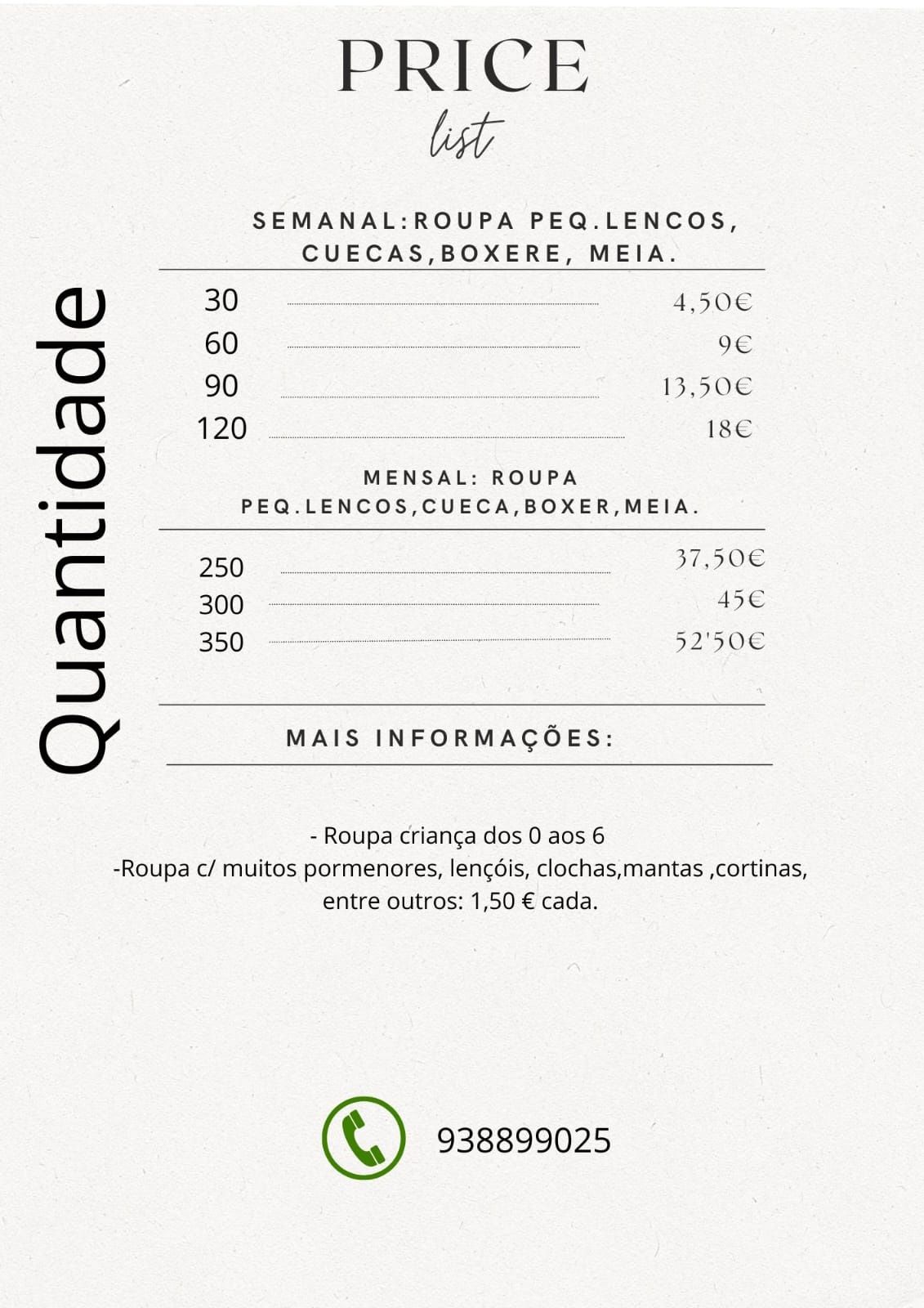 Traga nos a sua roupa