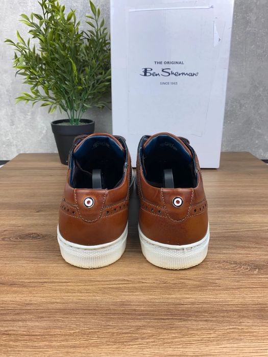 Buty męskie Ben Sherman Tony r. 43 - eleganckie brązowe sneakersy