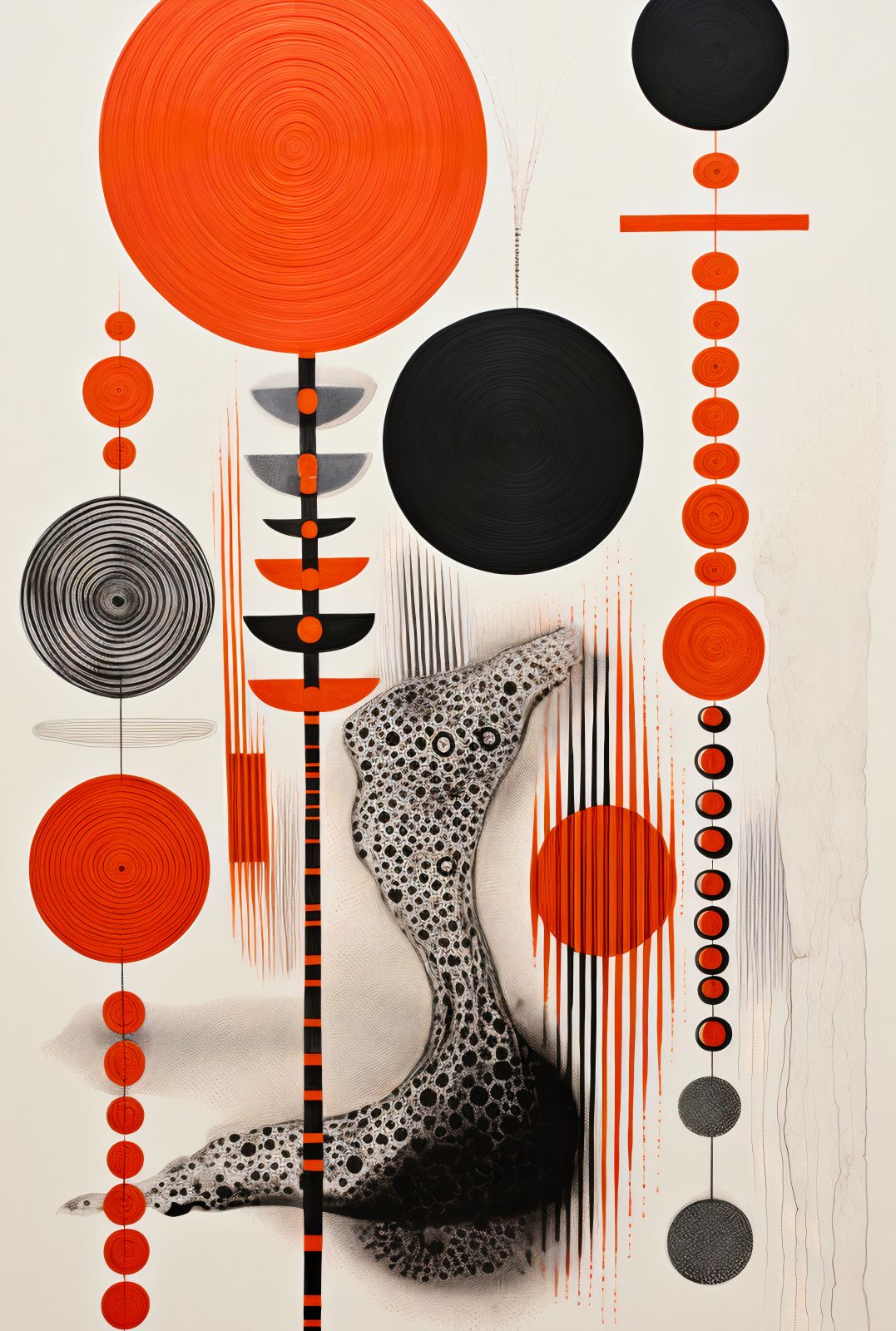 Plakat 68x101cm Kontrastowy Kosmos
