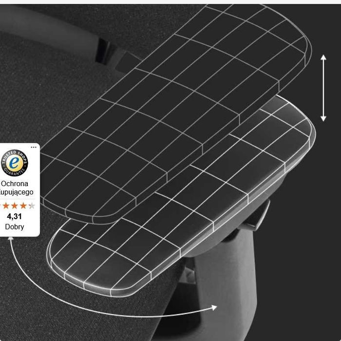 Krzesło Biurkowe Ergonomiczne BS12-PRO (BS12-PRO) używane czarne