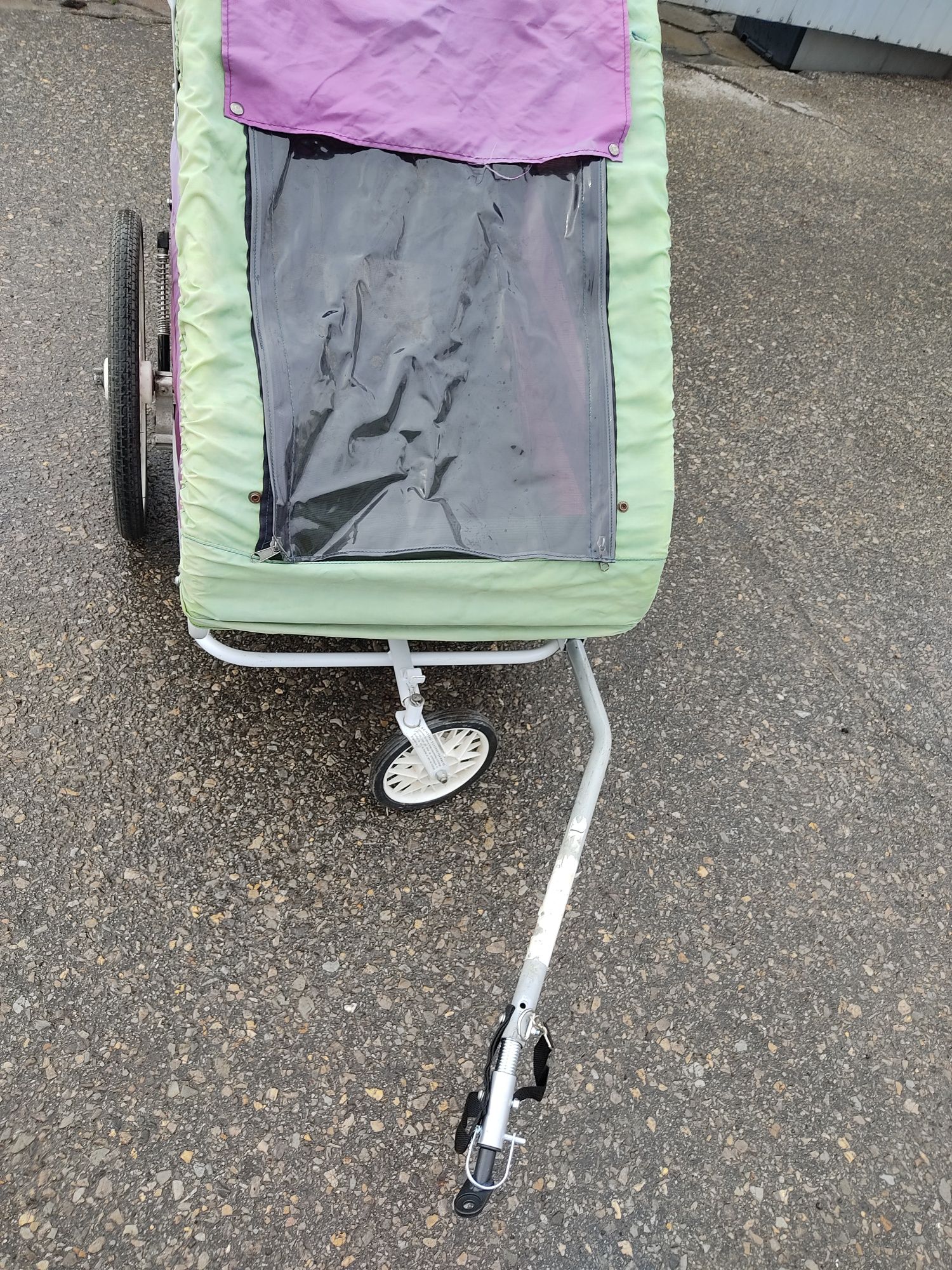 Przyczepka rowerowa dla psa wózek 2w1 riksza Orby amortyzacja