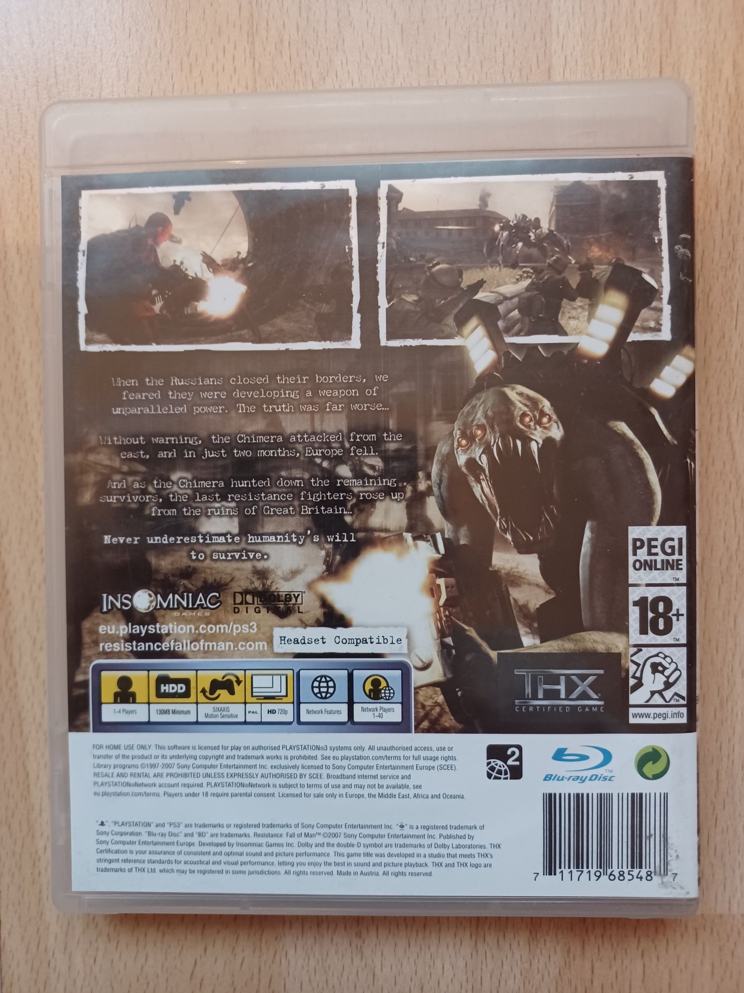 Resistance-Fall of man,gra PS3