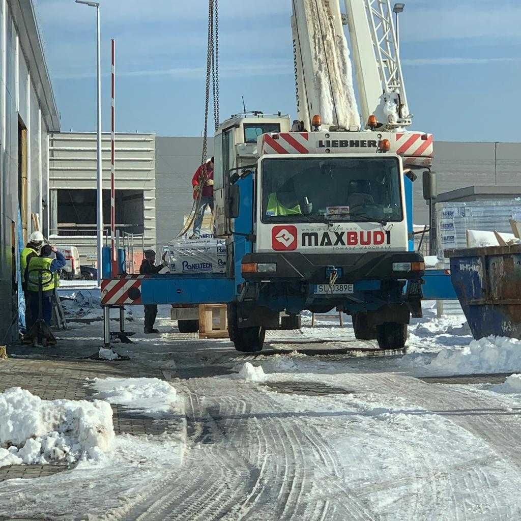 Usługi dźwigiem, żurawiem, podnośniki koszowe, zwyżki Ruda Śląska