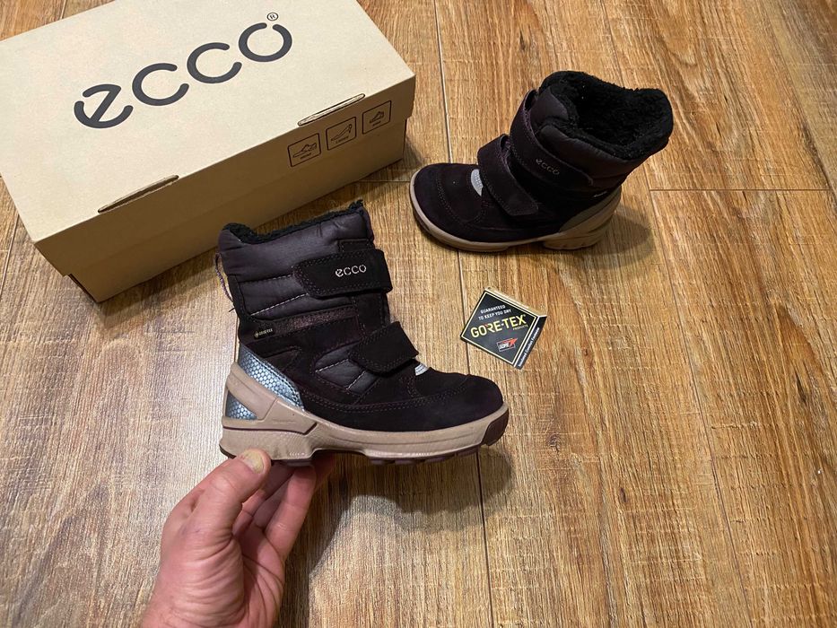 Ботинки детские термо сапожки зимние на девочку ECCO GoreTex р.26