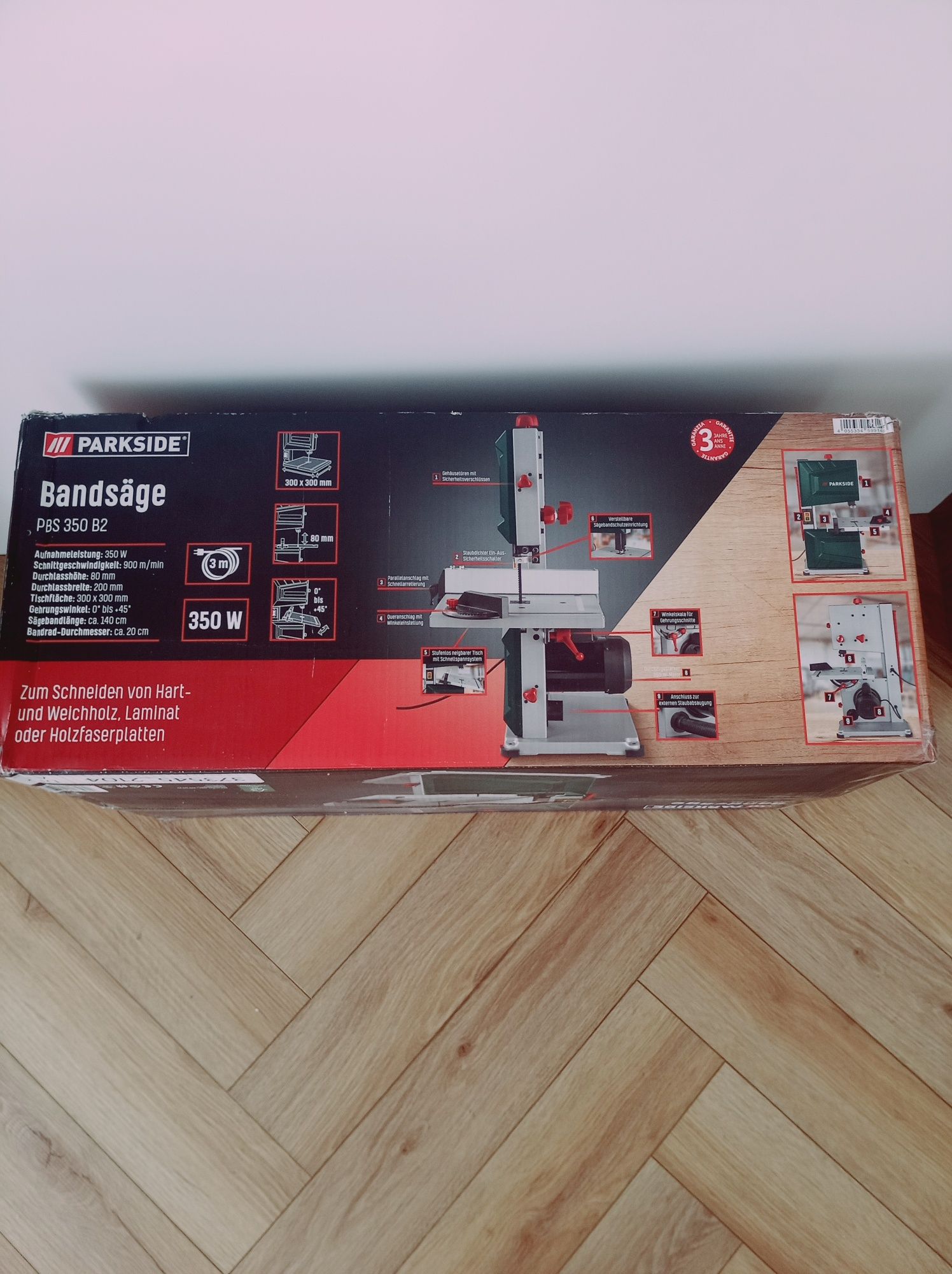 Piła taśmowa bandsage Parkside PBS Nowa 350 B2.