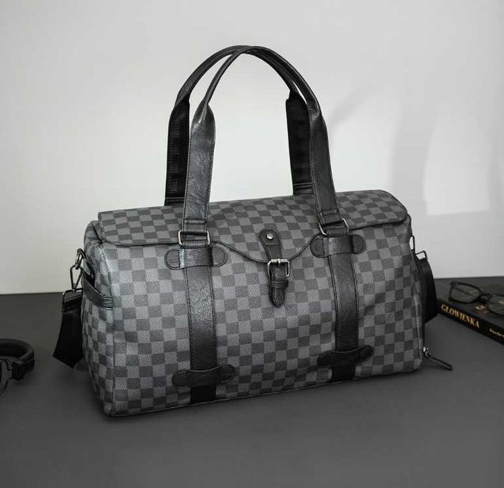 Чоловіча мужская стильная брендоваямодная сумка з відділом для взуття