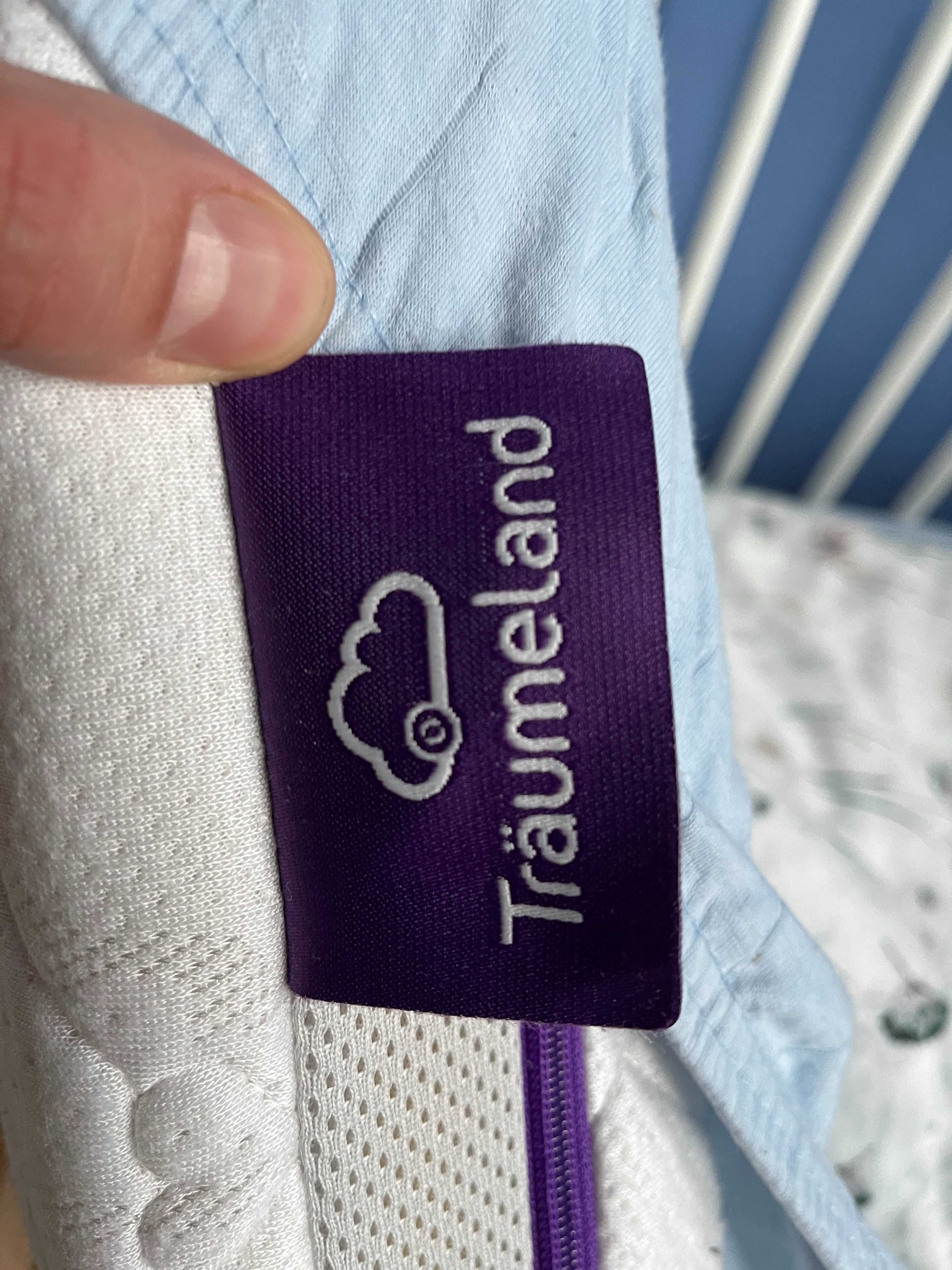 Łóżeczko dla dzieci drewniane białe + materac Träumeland stan SUPER