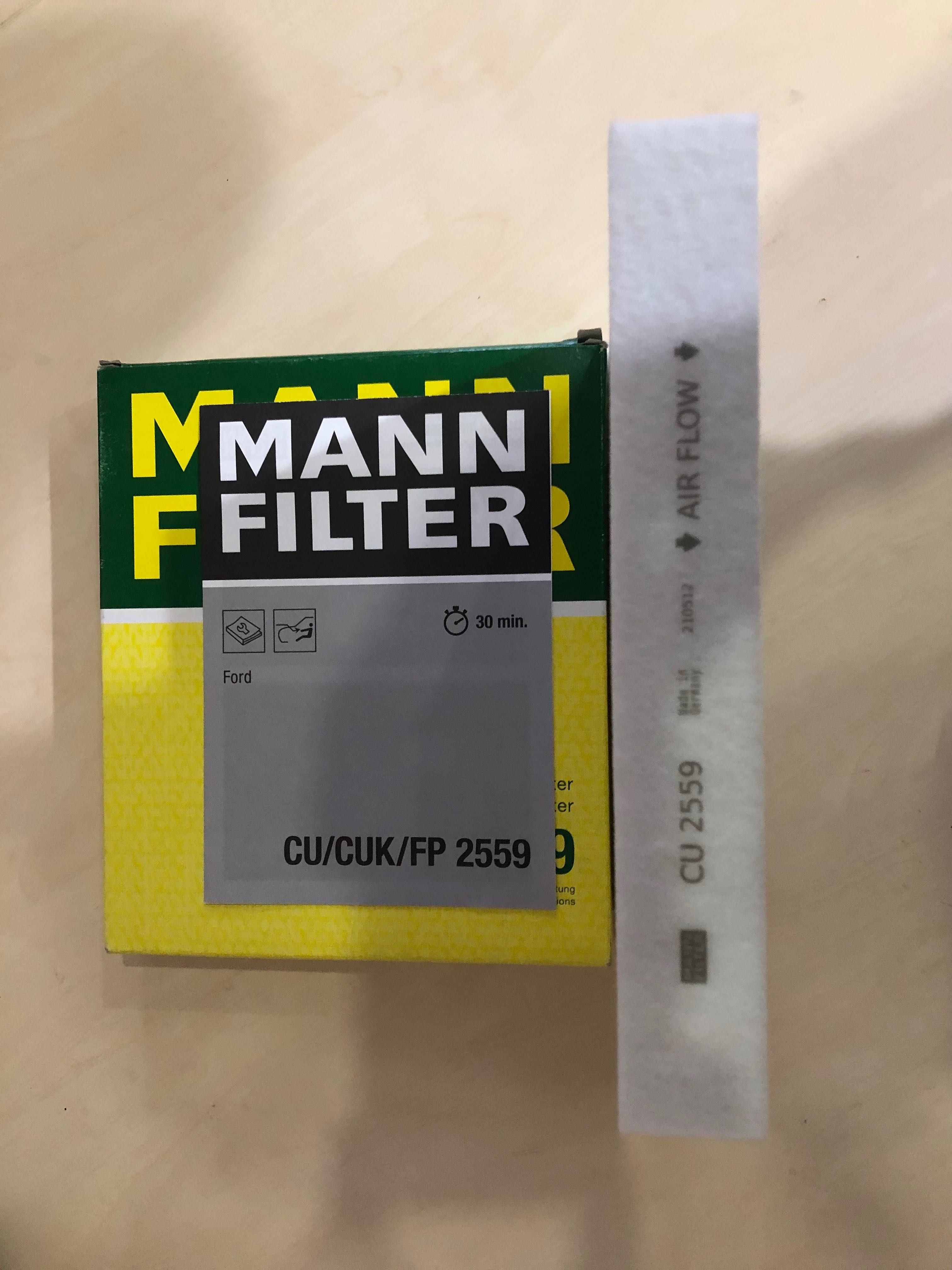 Фільтр салону MANN-FILTER CU 2559