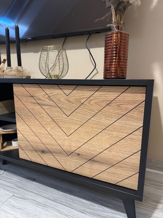 Szafka RTV czarna stan IDEALNY