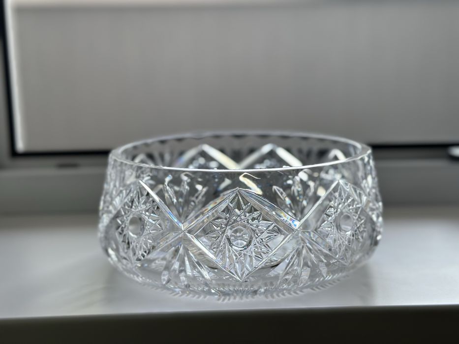 Кришталева ваза для фруктів