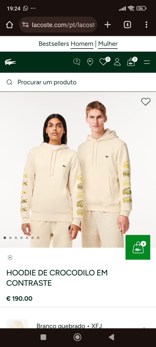 Camisola lacoste