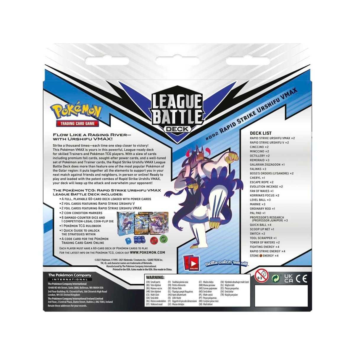 Urshifu League Battle Deck Rapid Strike Pokemon TCG nowy