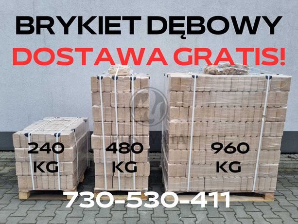 Brykiet Drzewny Dębowy RUF-SZCZYTNO i okolice dostawa do 72 H