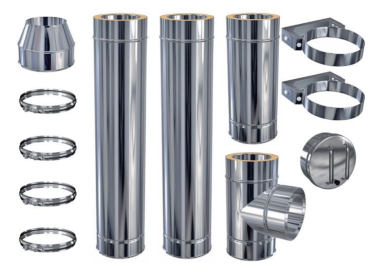 Ціни виробника Димоход, Дымоходи,труба нержавіюча утеплена