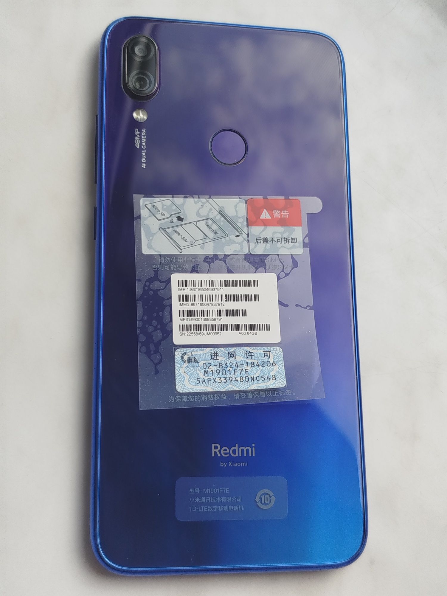 Продам Xiaomi Redmi Note 7 4/64GB Blue