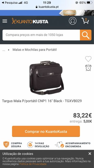 Mala para computador  (marca Targus)