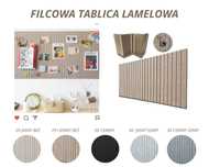 Tablica filcowa Lamele -  na pinezki, 60x120 lub 80x160, mix kolor