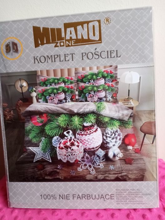 Sprzedam nową pościel świąteczną 220/200