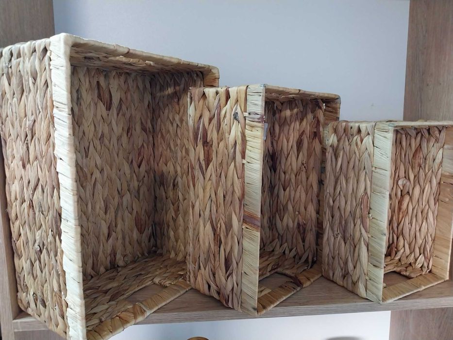 Kosze do przechowywania z hiacyntu 3 sztuki