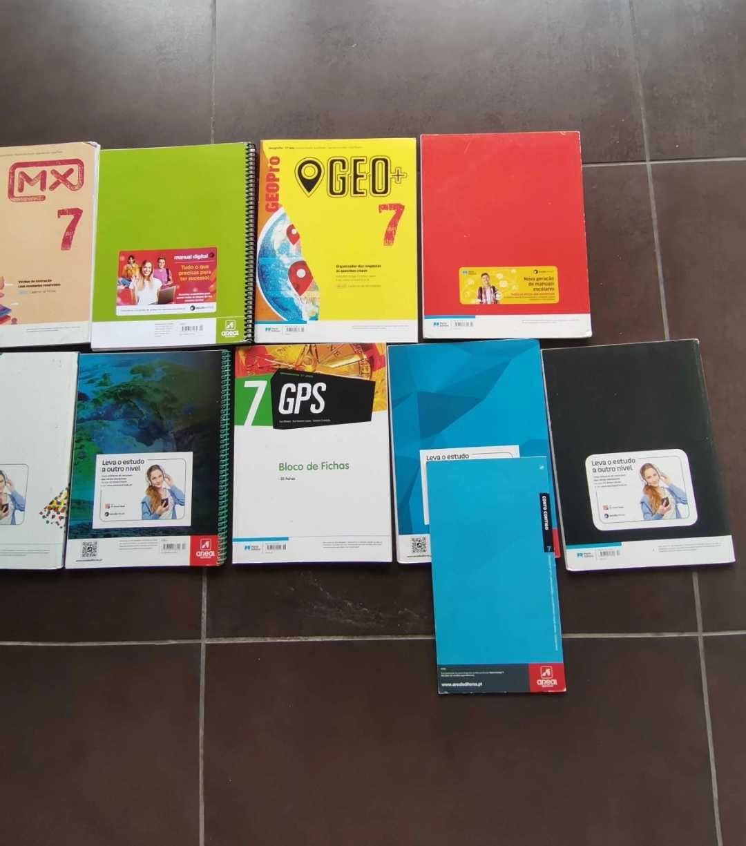 Manuais e Livros de fichas do 7°Ano