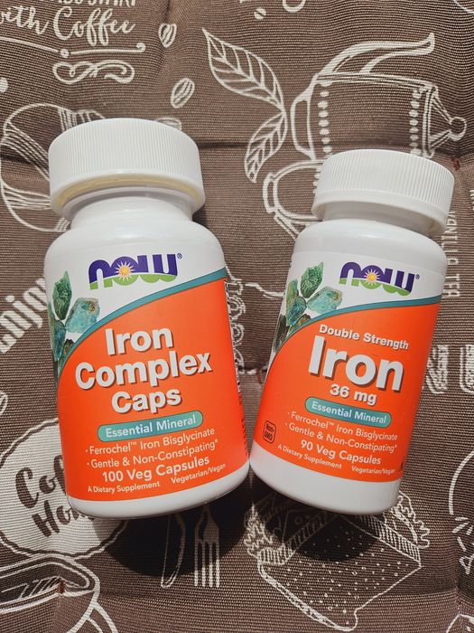 Now Foods железо 18 36 мг комплекс 27 Iron double strength complex