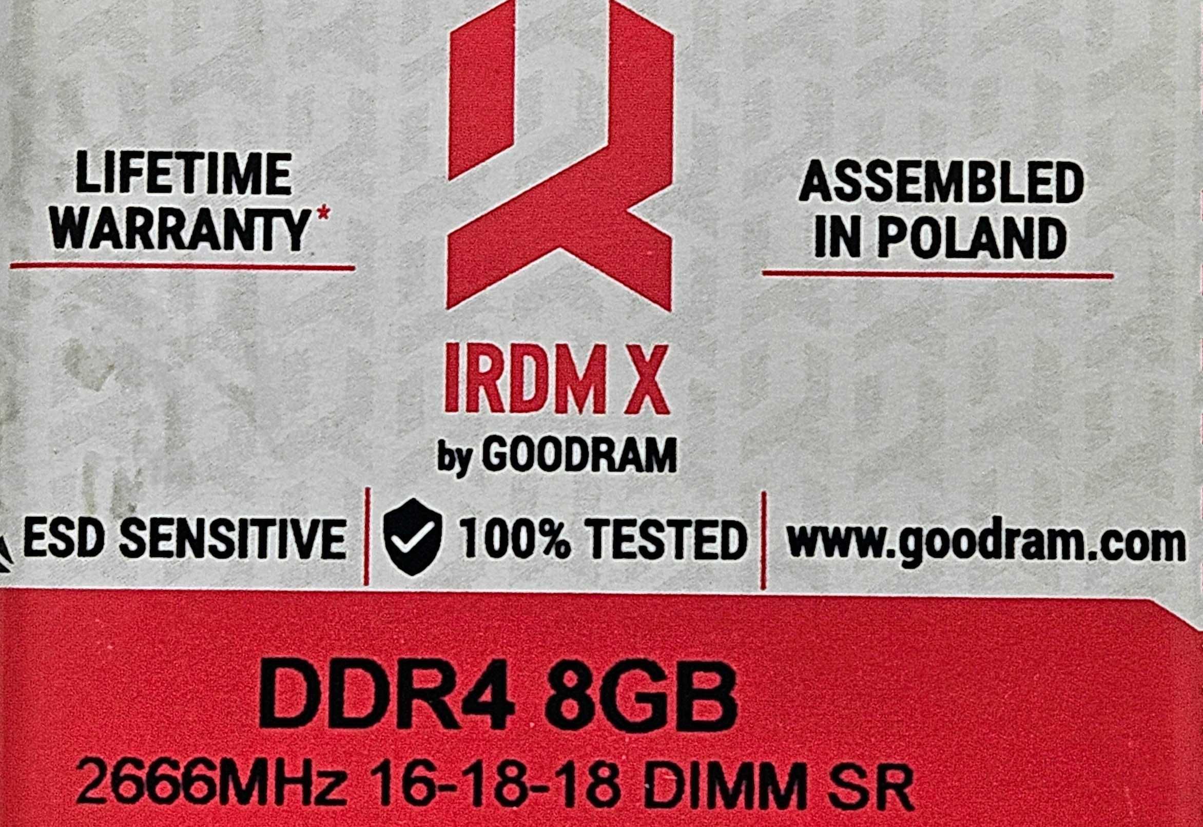 Pamięć RAM Goodram IRDM X DDR4 8GB 2666 MHz IR-X2666D464L16S/8G