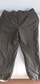 Spodnie męskie, khaki (nowe) z ocieplaną  podpinką roz XL/XXL