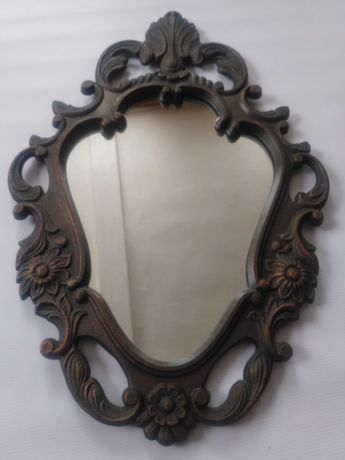 зеркало в фигурной рамке под бронзу ссср 1986г.