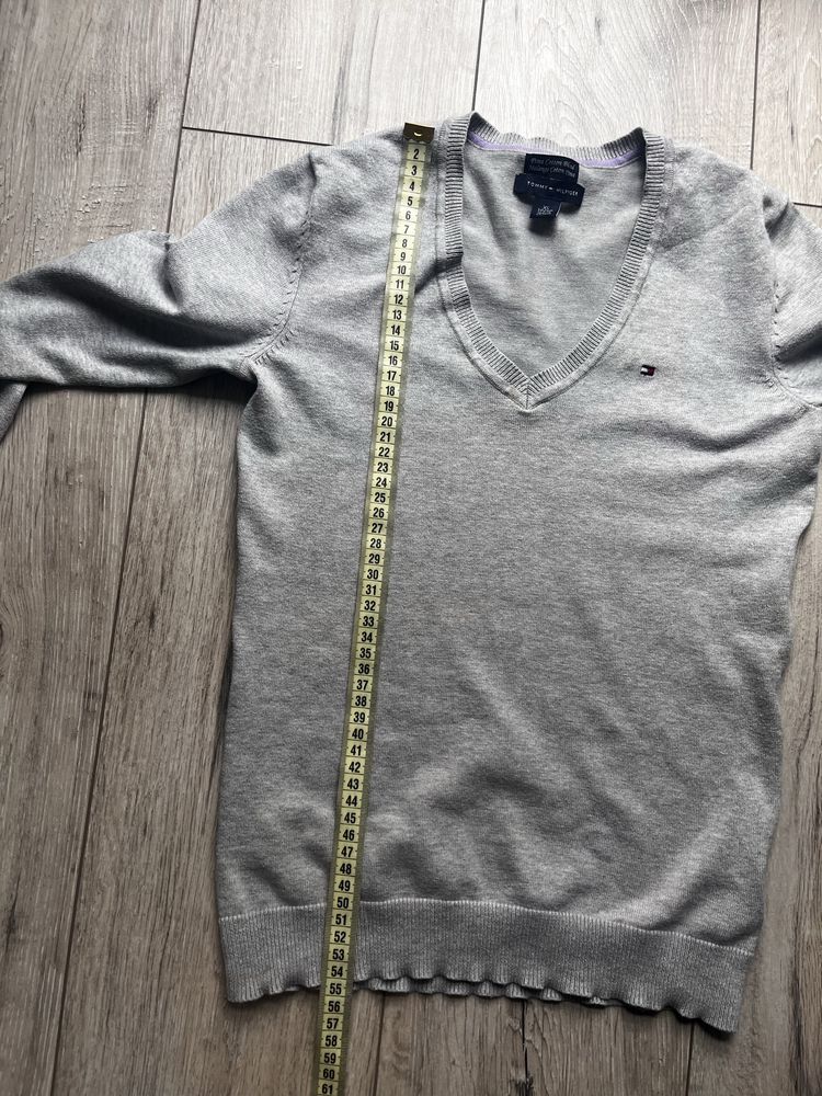 Sweter tommy hilfiger xs szary