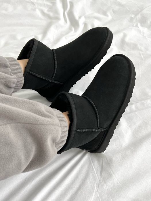 Угі Чоловічі UGG Mini Black (Замша) Size 43 Хіт Сезону