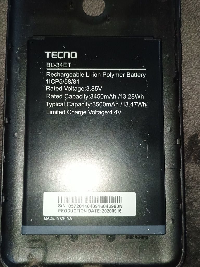 TECNO рор 3 вв2 16+1в