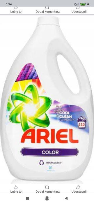 Ariel 5.75 l kolor ,white 120 na. Palecie