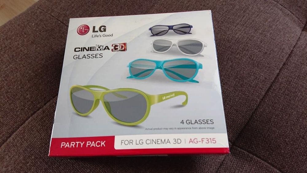 OKULARY Cinema 3D LG AG-F315 2SZT. Nowe