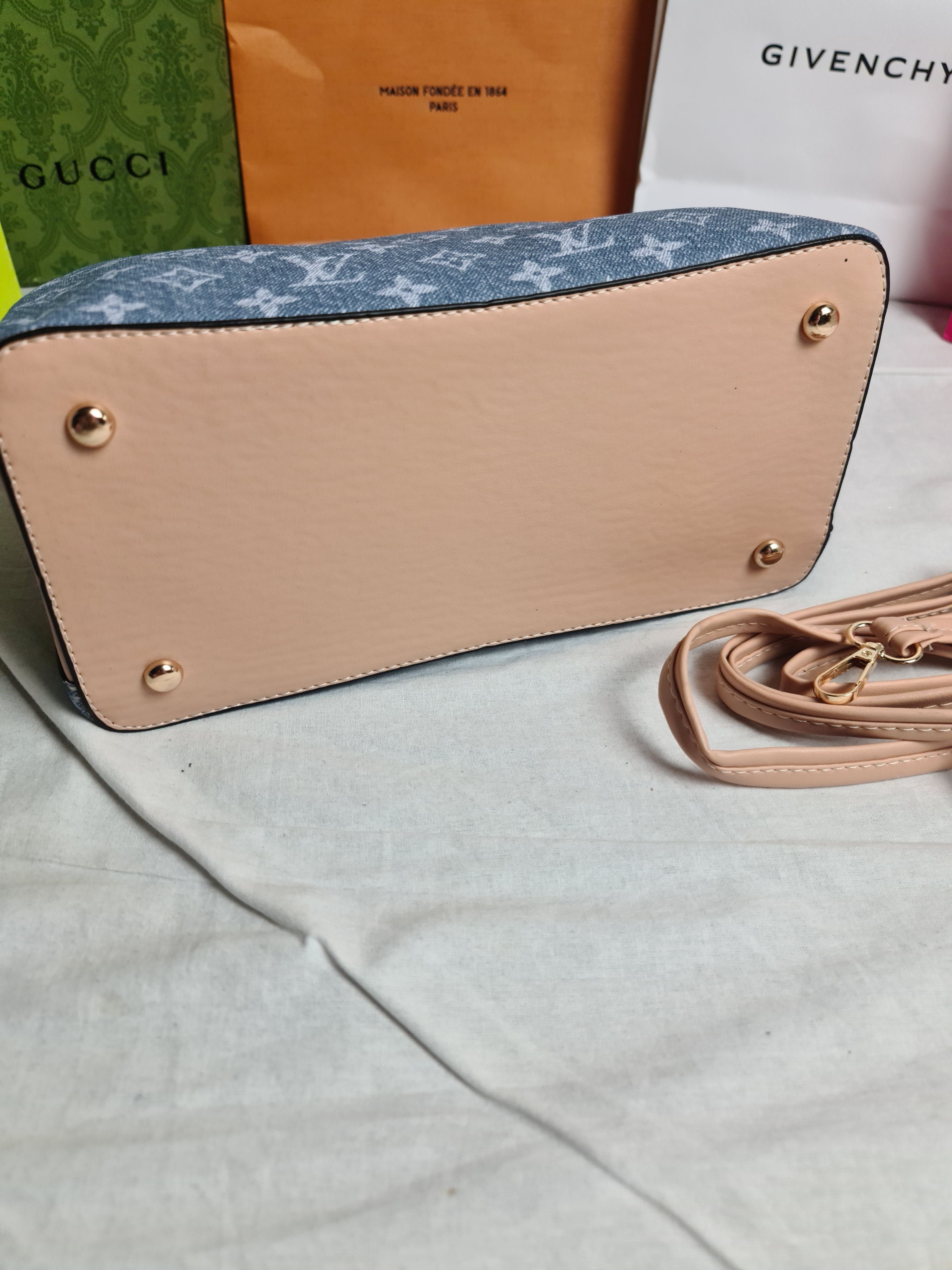 Torba dlugie raczki damska Louis Vuitton monogram LV jeans serduszko
