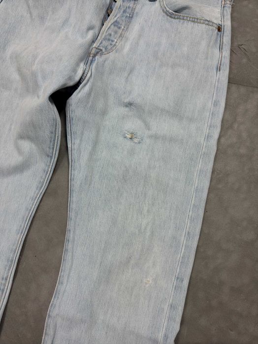 Levi’s 501 babyblue y2k denim spodnie jeansowe washed (32×30)