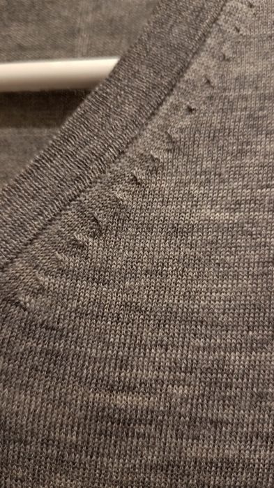 AllSaints  Brytyjski męski sweter / bluza z wełny merynosów, Roz. S/M