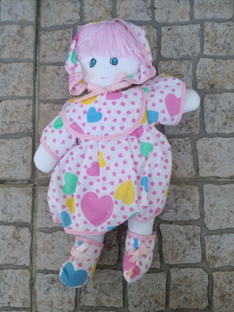 BONECAS, pano/trapos NOVA e porcelana, dama antiga, a partir