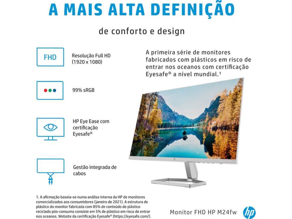 Monitor HP M24fw (23.8''- Full HD - IPS)